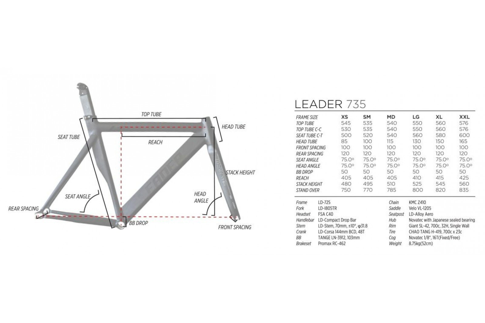 735 Frame set | Leader® Global Store